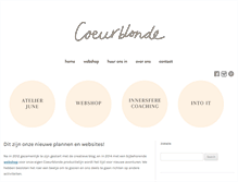 Tablet Screenshot of coeurblonde.com
